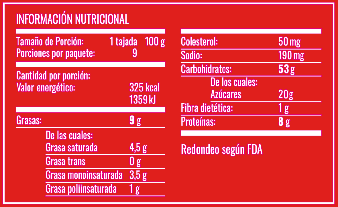 Información Nutricional